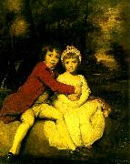 Sir Joshua Reynolds master parker and his sister, theresa USA oil painting artist